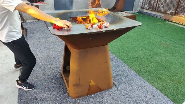 Corten Steel Barbecue Grill Fire Pits high quality