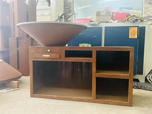 Outdoor Wood Burning Corten Steel Grill suppliers